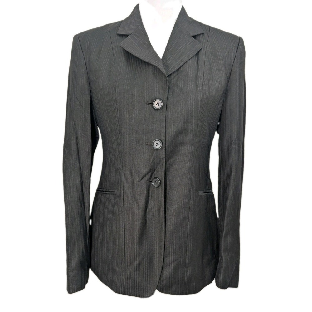 The Wellington Collection Equestrian Show Coat Dark Grey Blazer Women's Size 4R